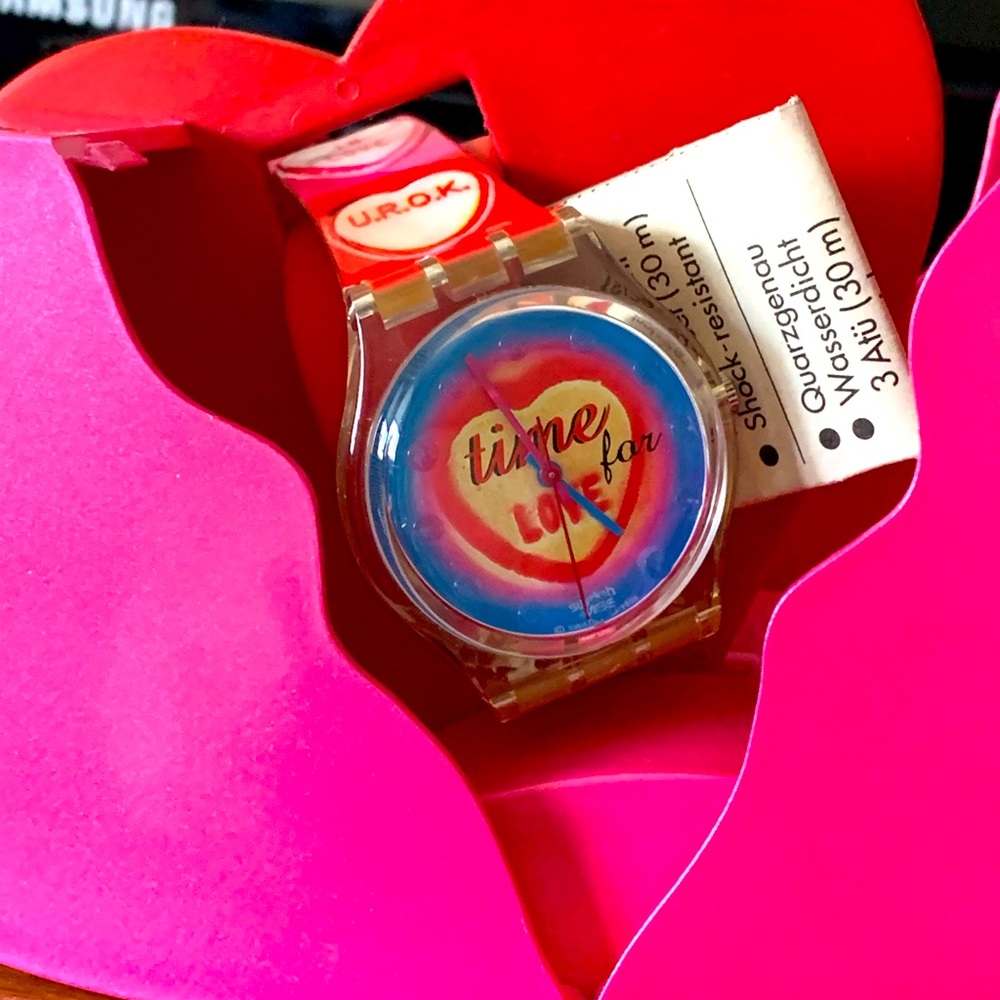Swatch special addition Valentine’s Day watch, never used like brand new